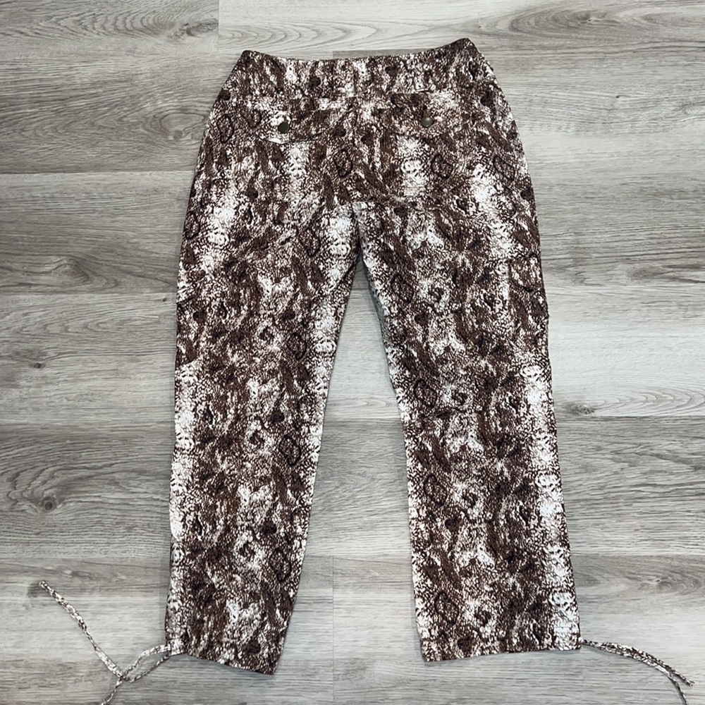 Boston Proper Python Cargo Crop Pants - Picture 3 of 3